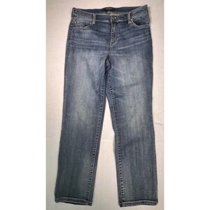 Liverpool Kennedy Straight Jeans Womens 12/31 Blue Medium Wash Good